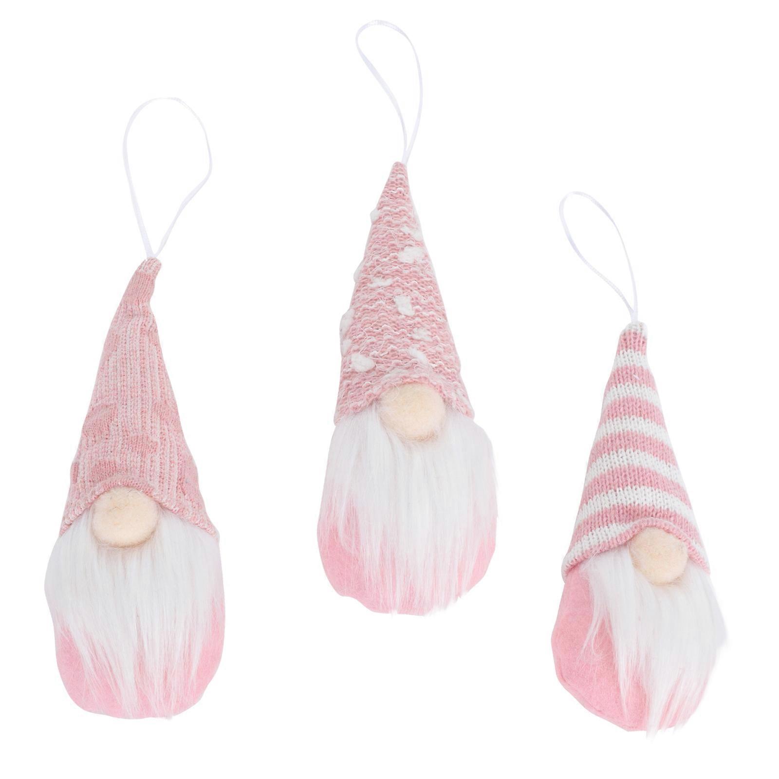 Faceless Man Decor Christmas Doll Ornament for 3Pcs Party Pendants