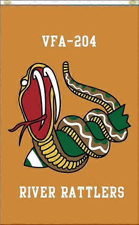 USN VFA-204 River Rattlers einseitiges Flaggenbanner