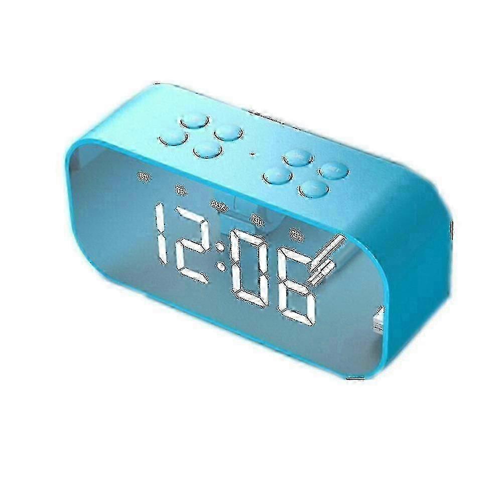 Alarm Clock Radio With Wireless Bluetooth Speaker Fm Radio Night Light Home Bedroom Kitchen Office K