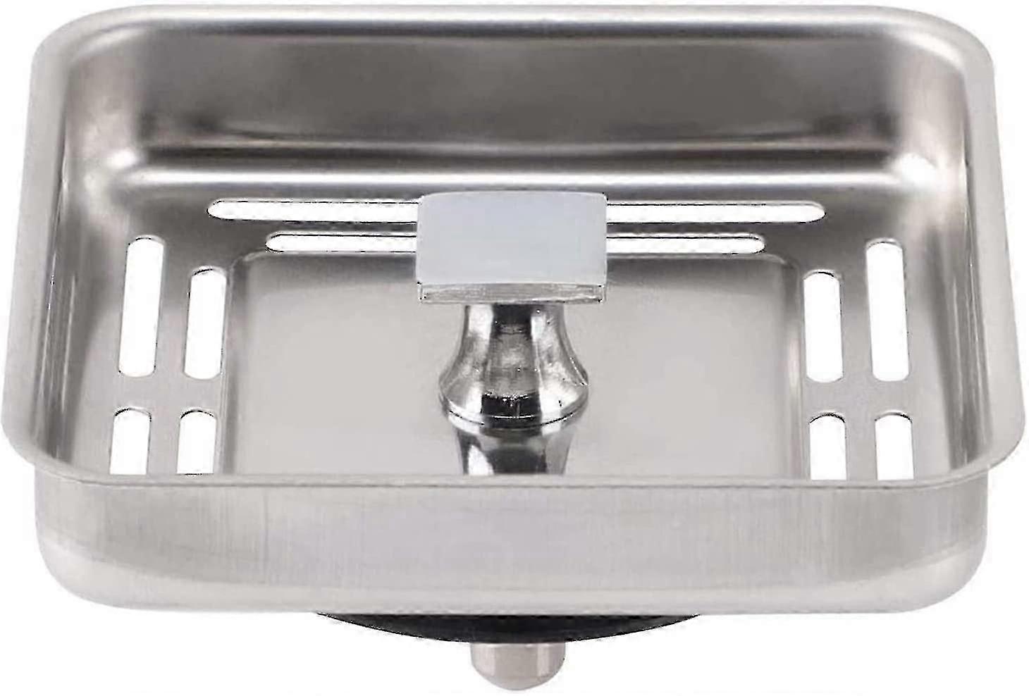 Lavello quadrato Water Stop Colonna in acciaio inossidabile Anti-blocking Net Kitchen Sink