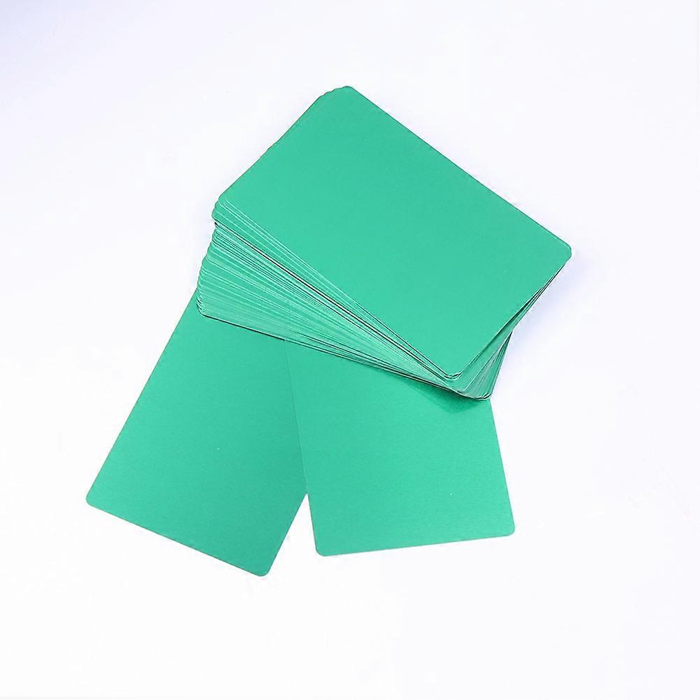 Engraved Business Card Metal Name Cards for DIY Carving 200Pcs Green