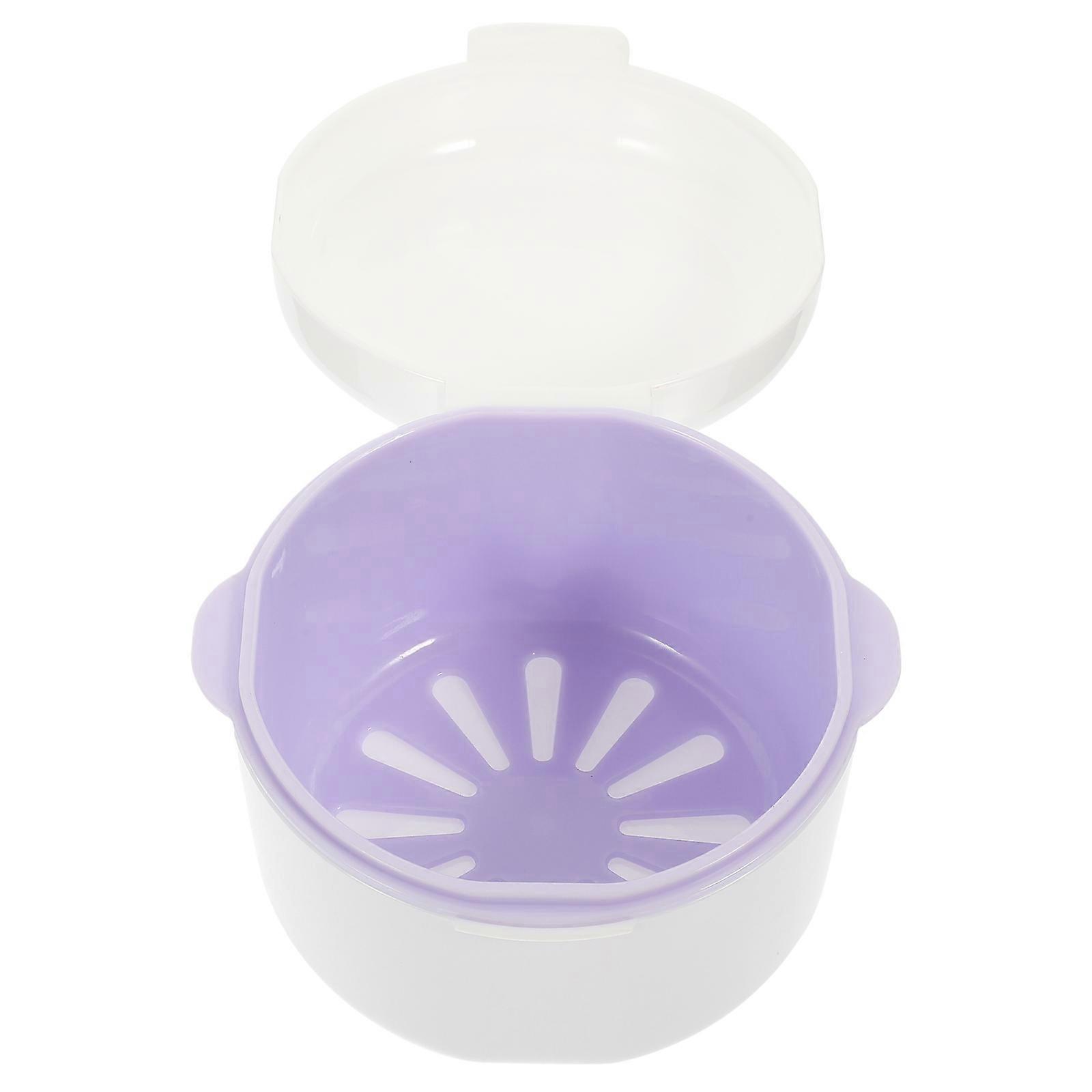 Denture Case Small Brace Retainer Case for Daily Use 3Pcs Portable