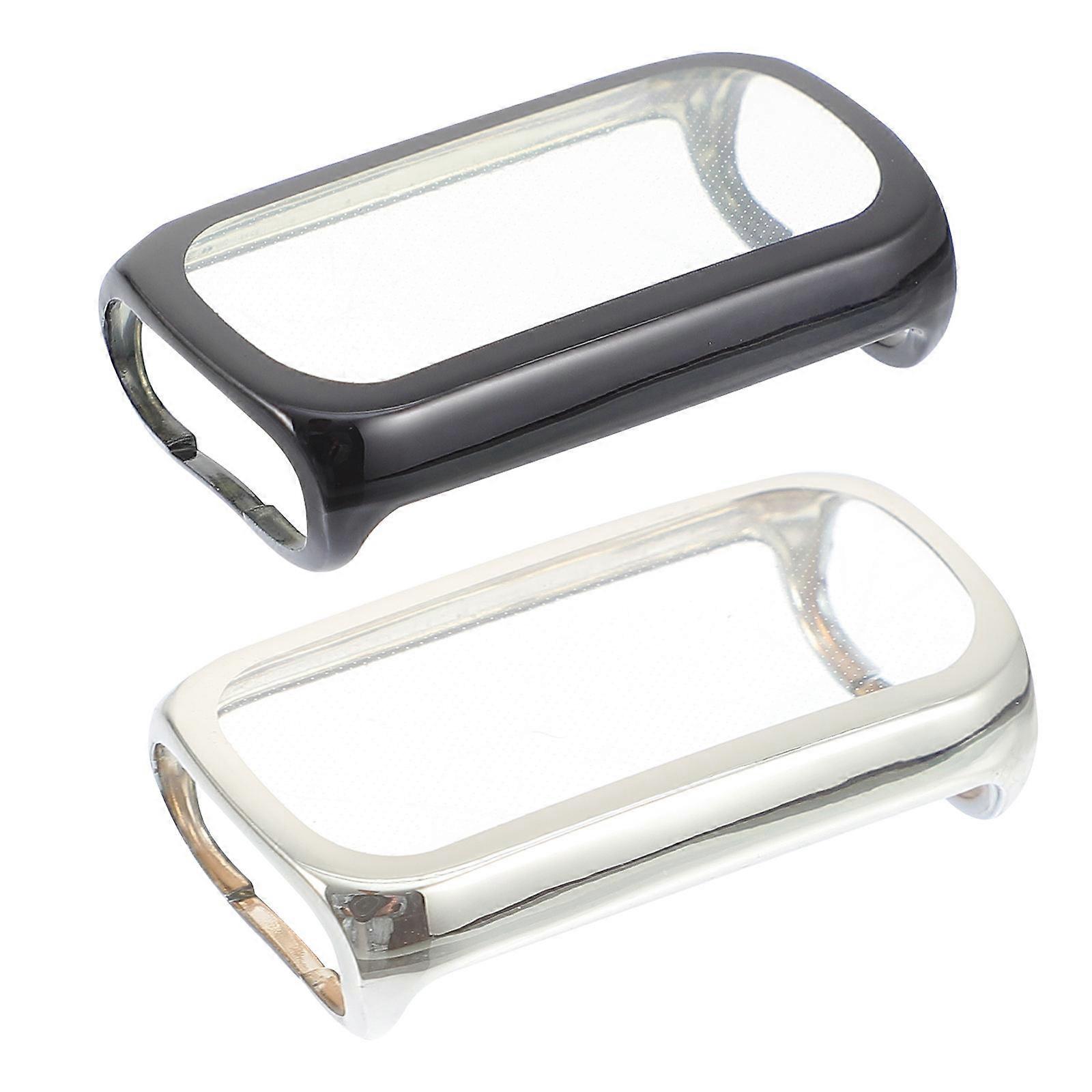 Watch Screen Protector Tpu Case for Smartwatch Protection 2Pcs Black