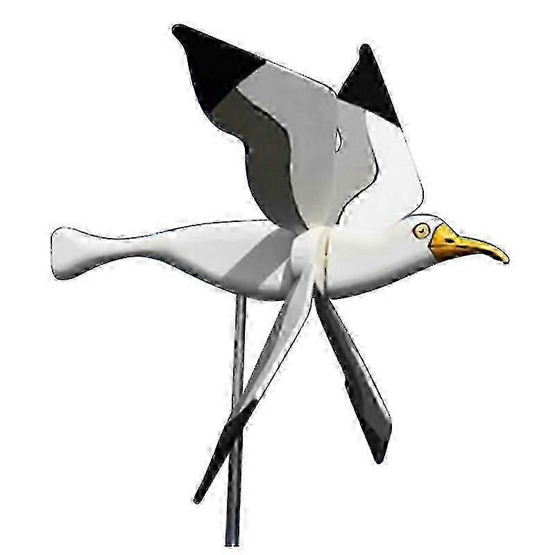 Funny Whirligig Series Windmill Ornaments Seagull Windmill Holiday Gift Garden Decoration