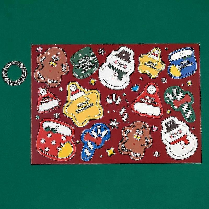 Merry Christmas Cartoon Paper Hanging Tags Diy Hanging Label Card Decorations