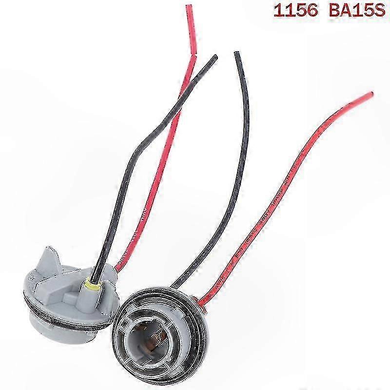 2-Pack Adapter Base for P21/5W Bulb Holder with Bay15d Socket Connection