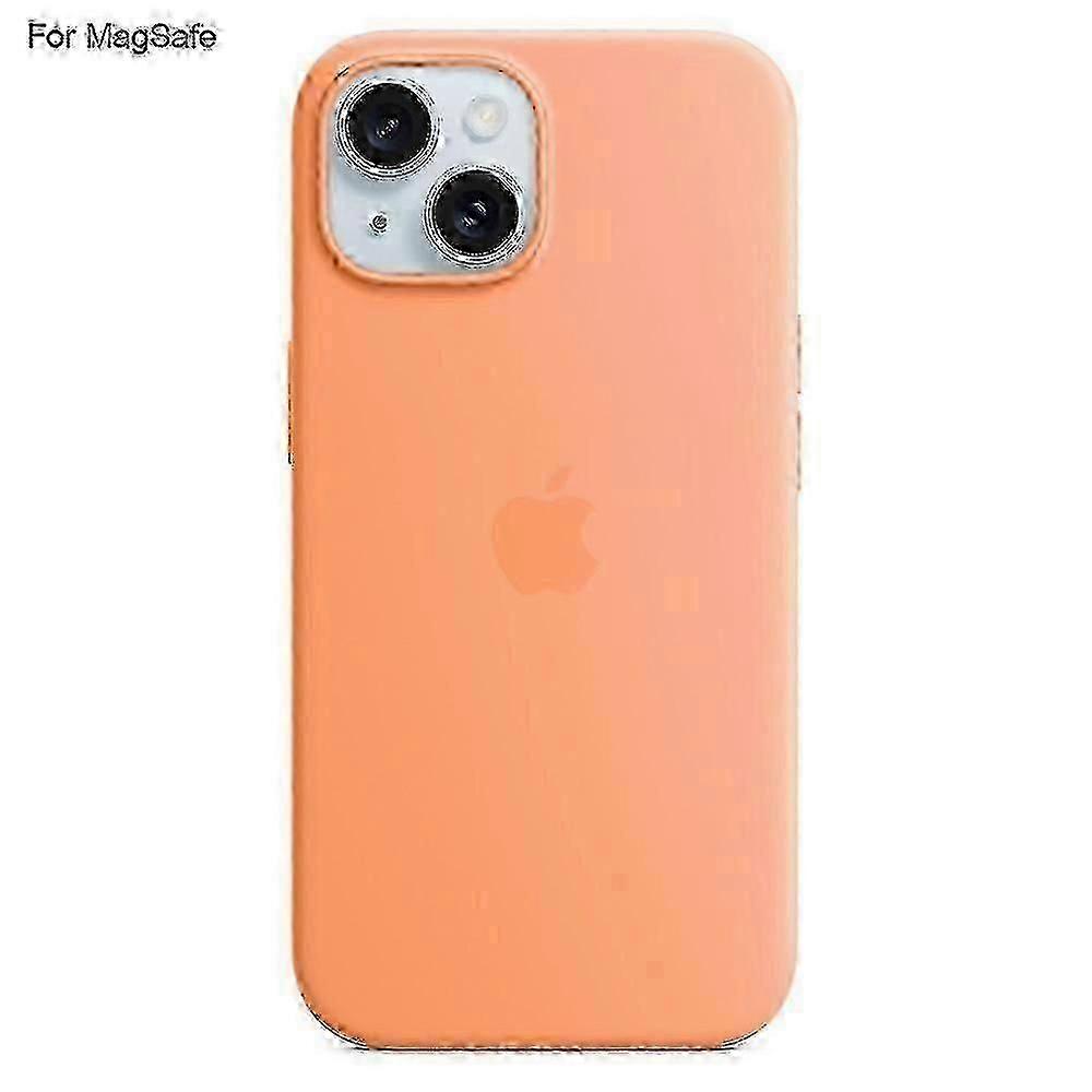 For iPhone 15 Case Compatible with MagSafe Liquid Silicone Phone Back Cover [Induction Popover]
