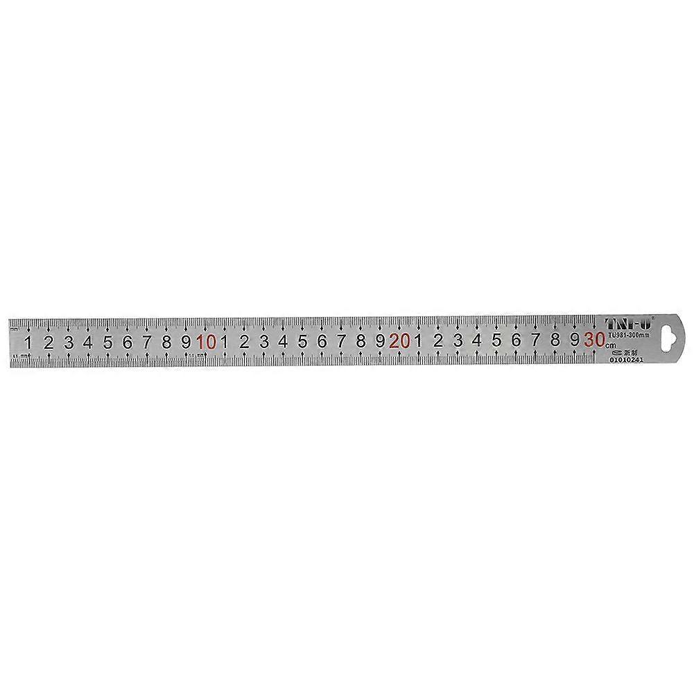 300mm Stainless Steel Ruler Measurement Tool Metric Markings