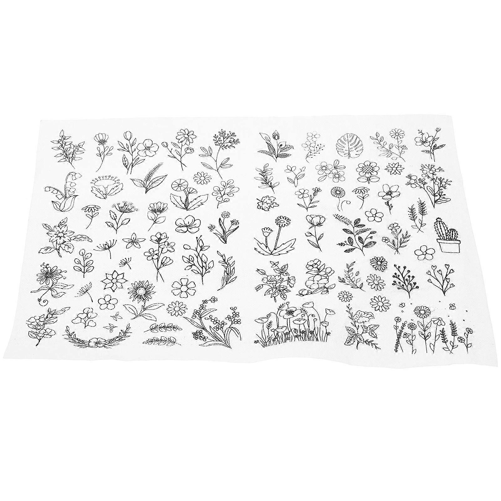 Water Soluble Embroidery Stabilizer Sheet for Hand Embroidery Patterns 1 Sheet