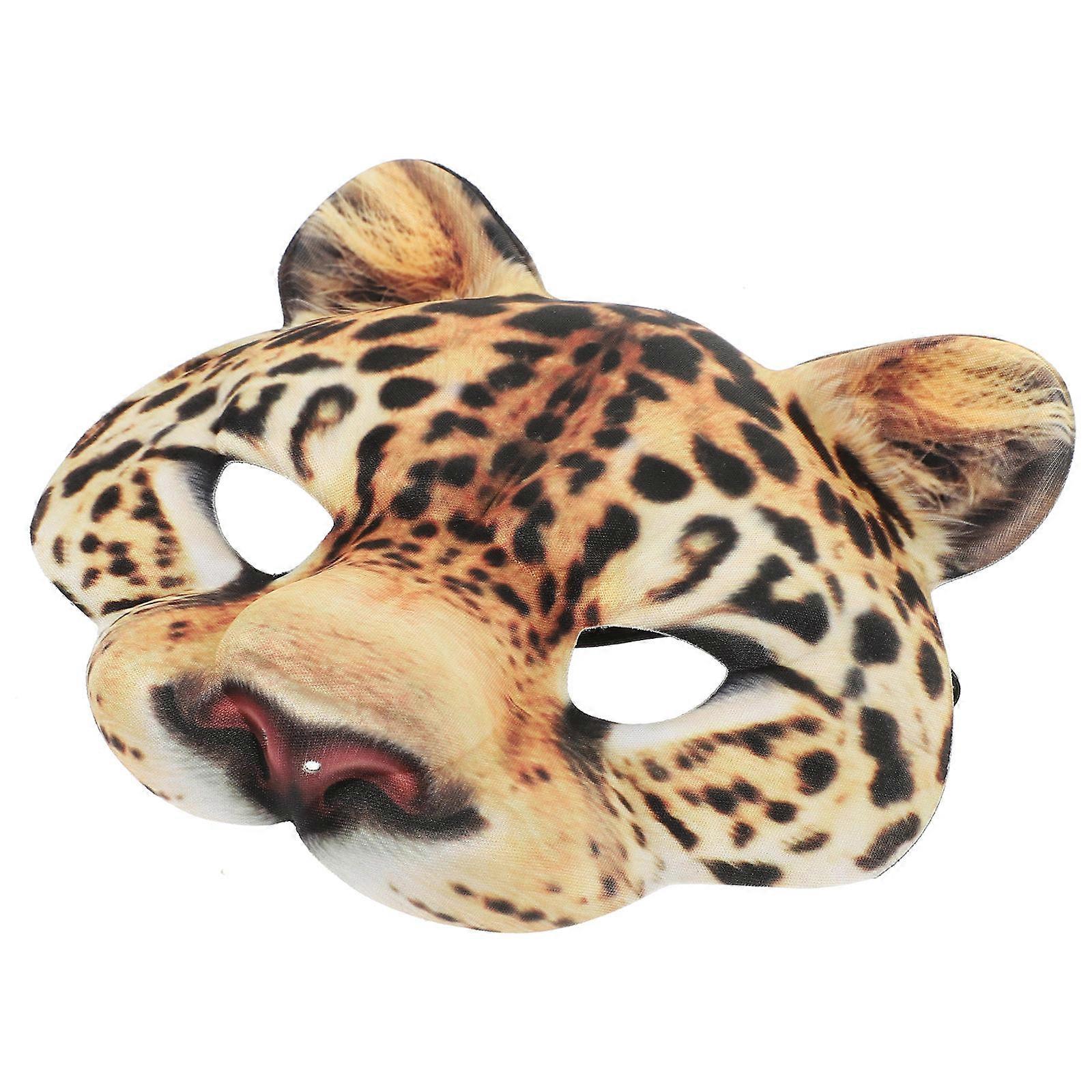 Eva Animal Face Leopard Mask for Cosplay Party 3Pcs Set