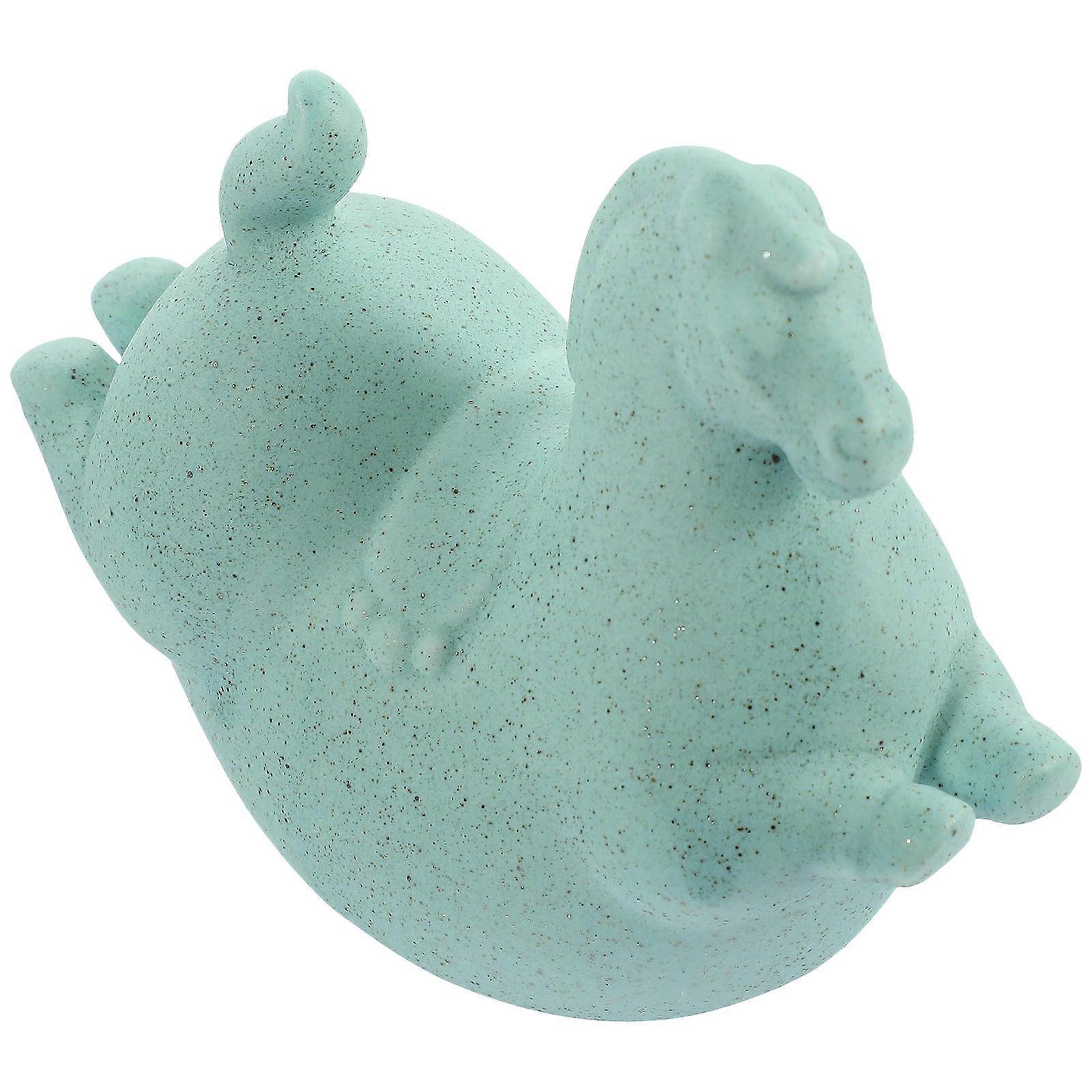 Ceramic Horse Statue for Decor 5Pcs Small Ceramic Animal Figurines