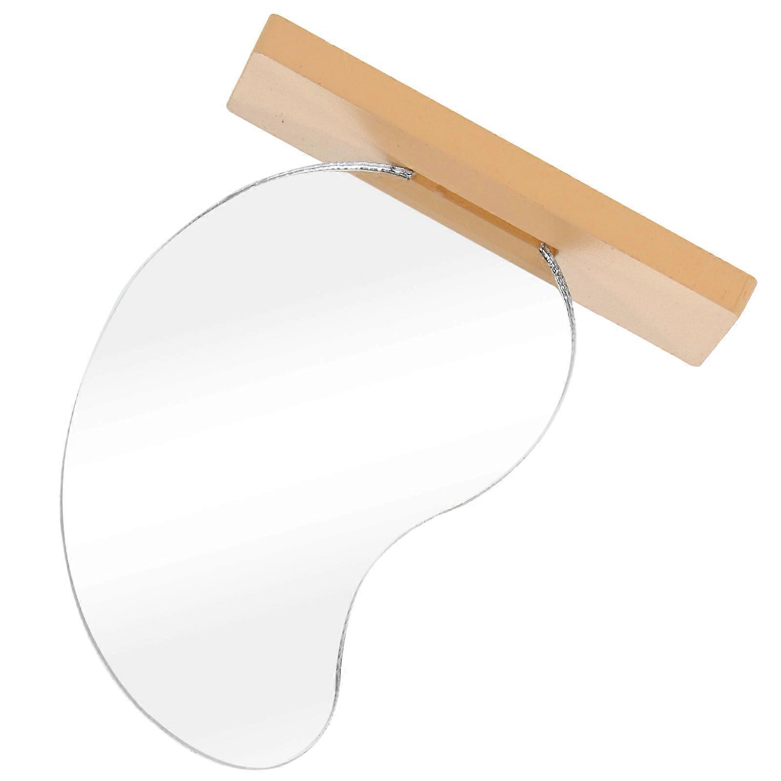 Mini Mirrors Miniature Mirror for Decoration 2Pcs Durable Plastic Material