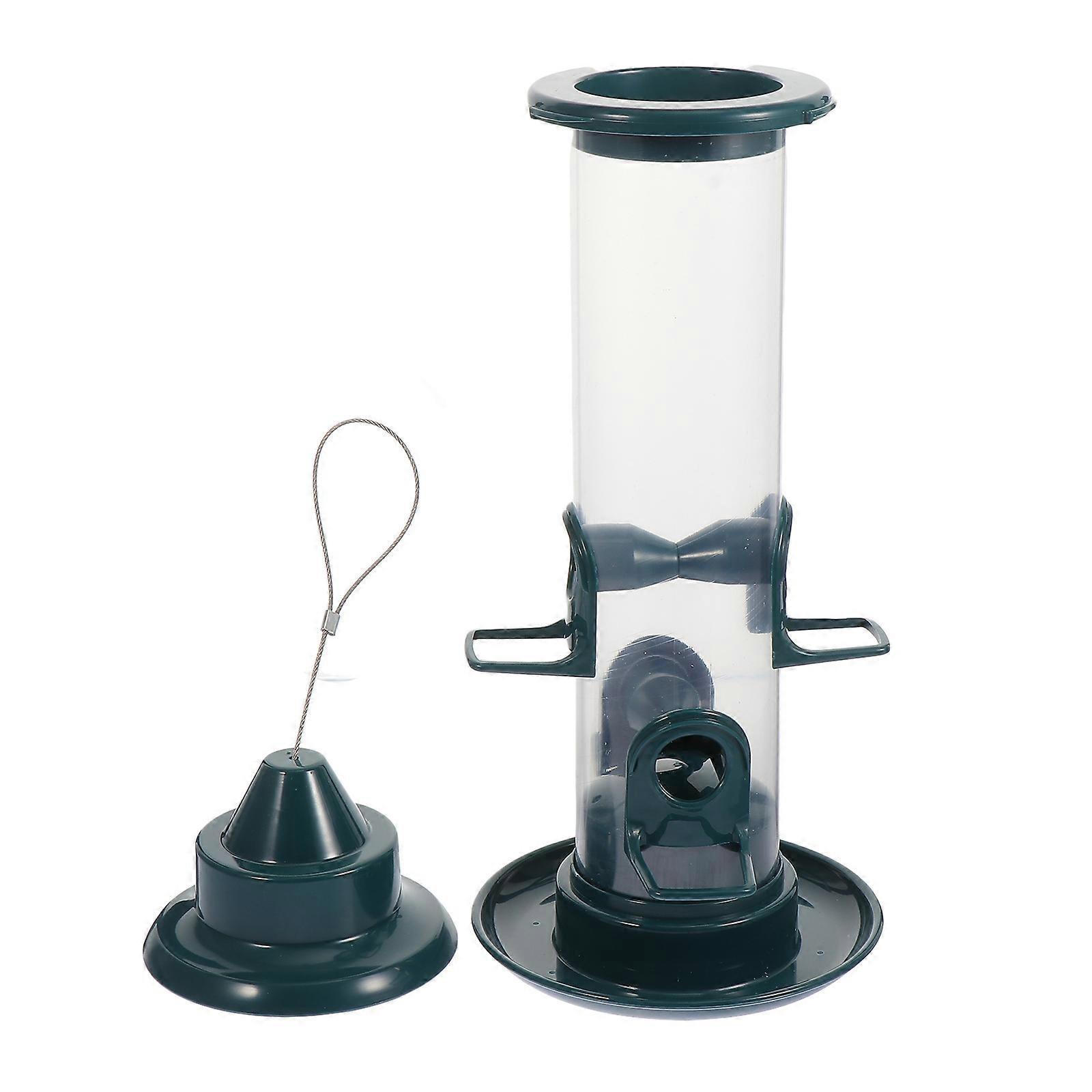 Plastic Hanging Hummingbird Feeder Bird Feeding Tool 2Pcs for Yard