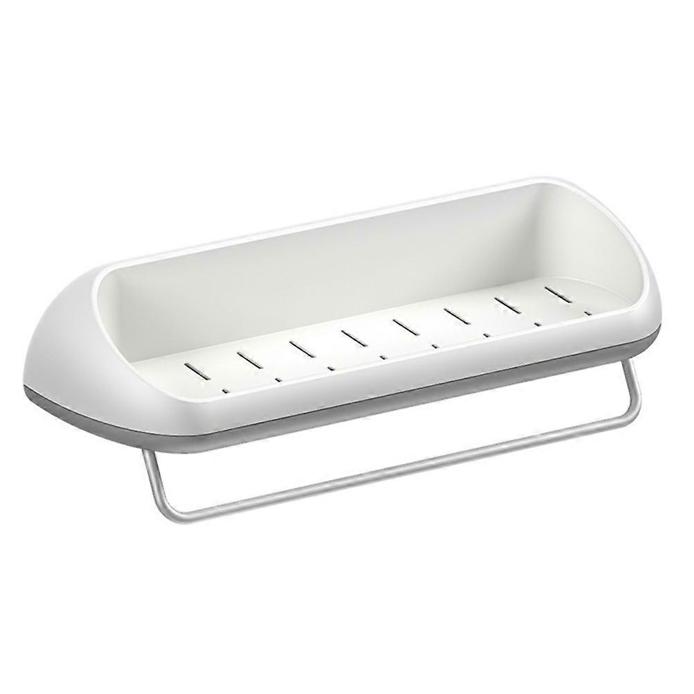 Bathroom Sundries Organizer Hanging Storage Rack for 3Pcs Wall Use