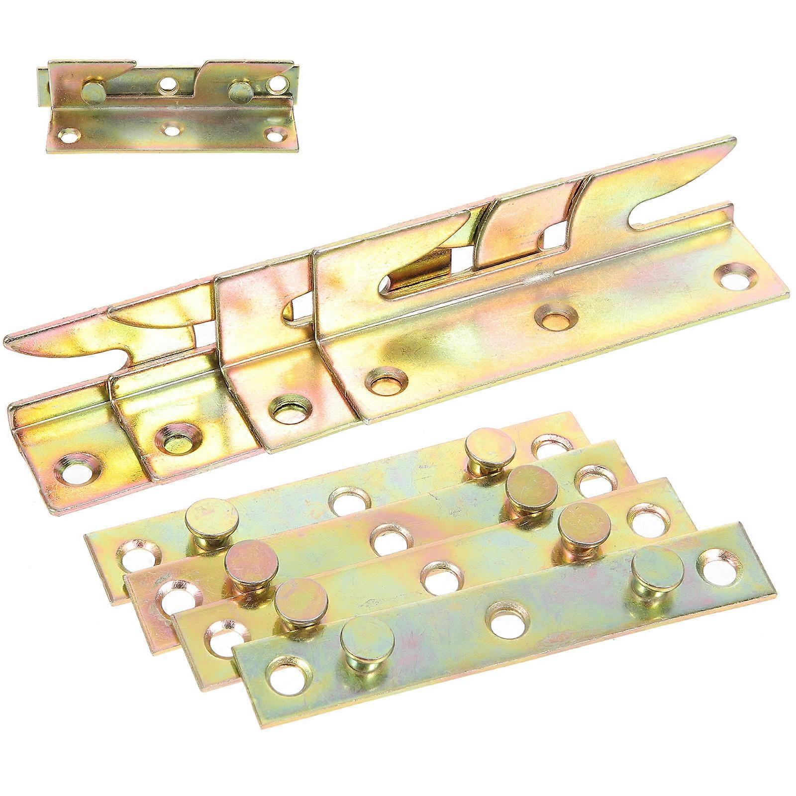 Bed Frame Brackets for Heavy Duty Bed Rail Support 32Pcs Included