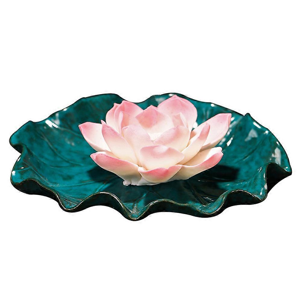 Portable Incense Burner Ceramic Holder for Decor 7Pcs Lotus Set