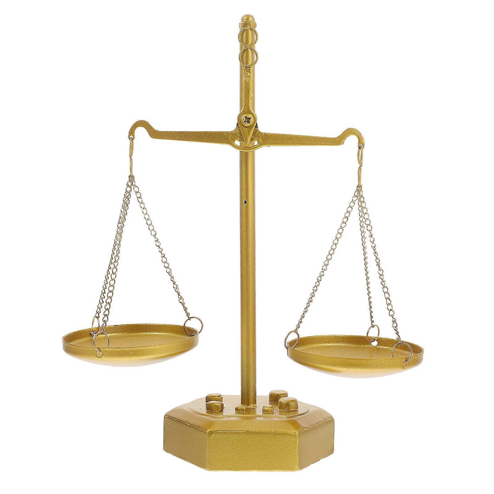 Balance Scale Metal Display Tray for Decoration