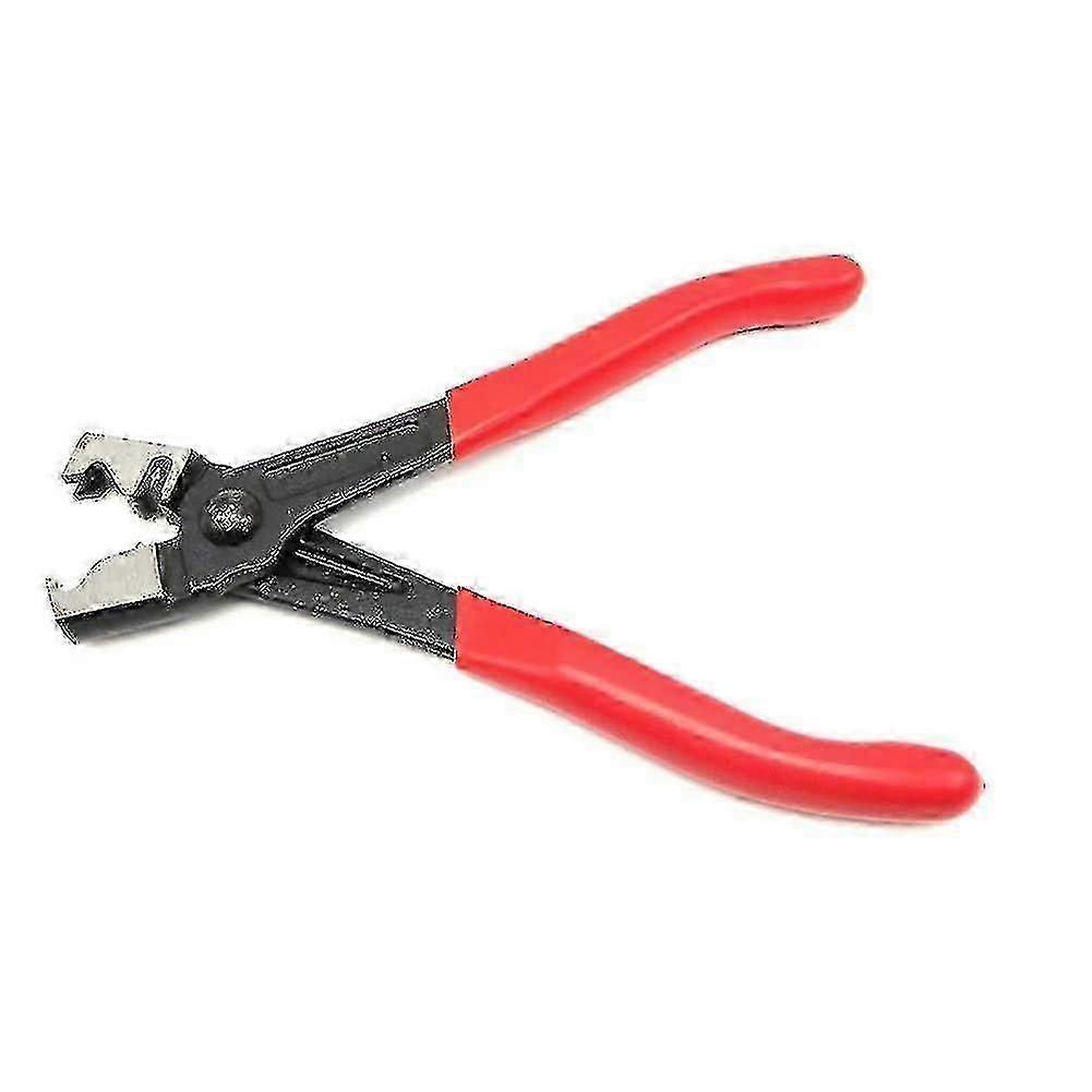 Heavy-Duty Clic-R Hose Clamp in Red, Ideal for DIY Home Plumbing and Garden Projects in Britain