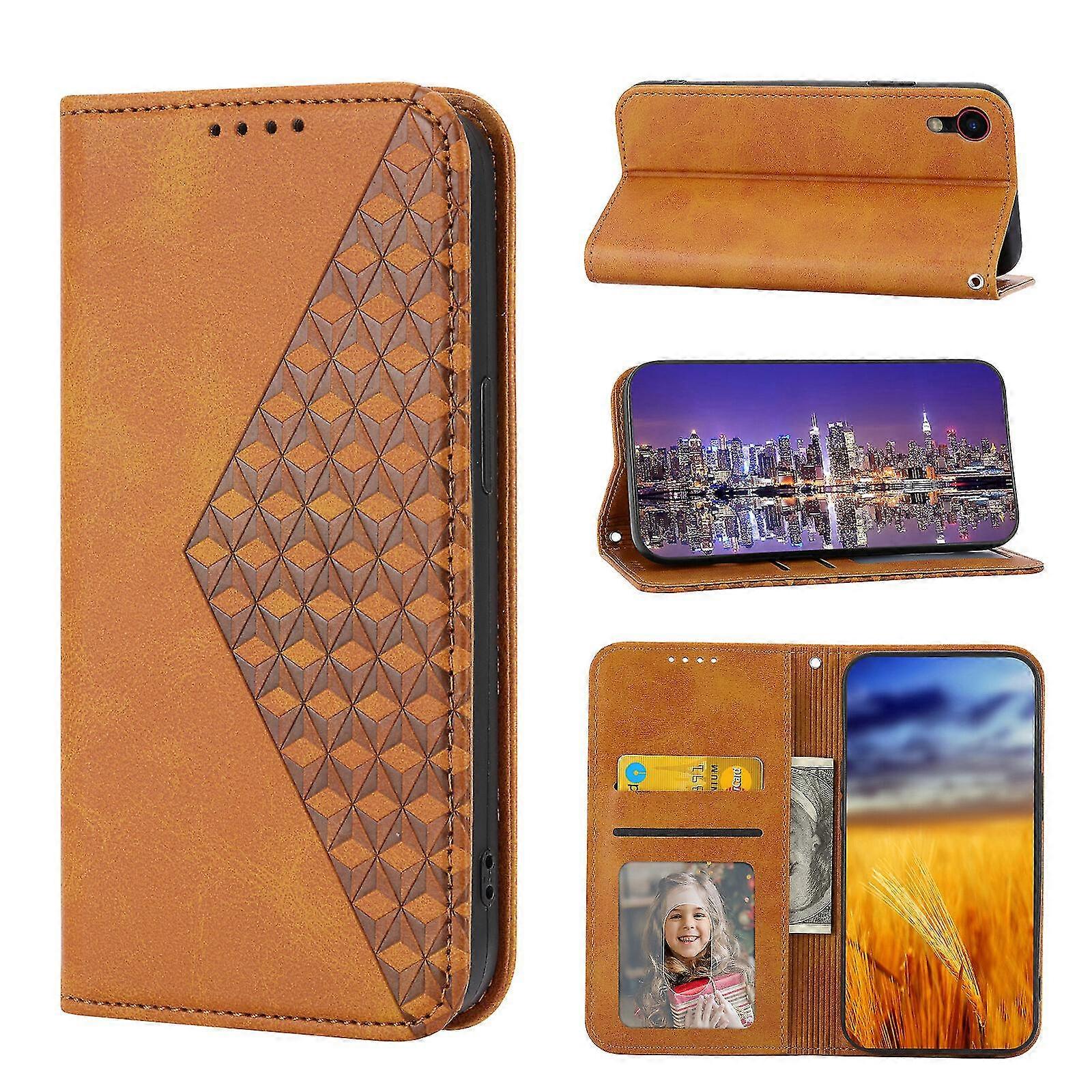 2025 For iPhone Xr Case, Leather Wallet Flip Case With Strap