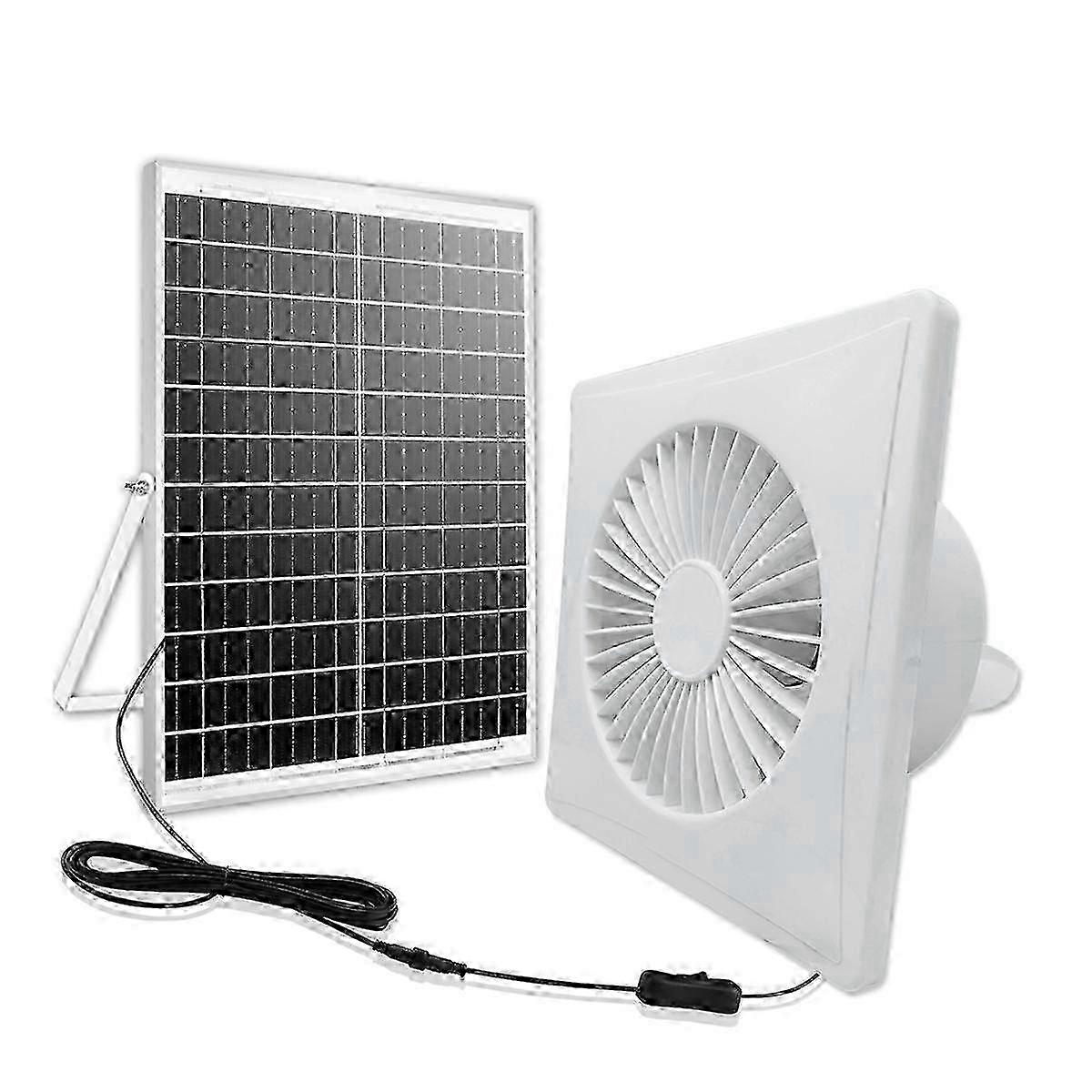 Ventilation 6Inch High-Speed Solar Silent Fan B