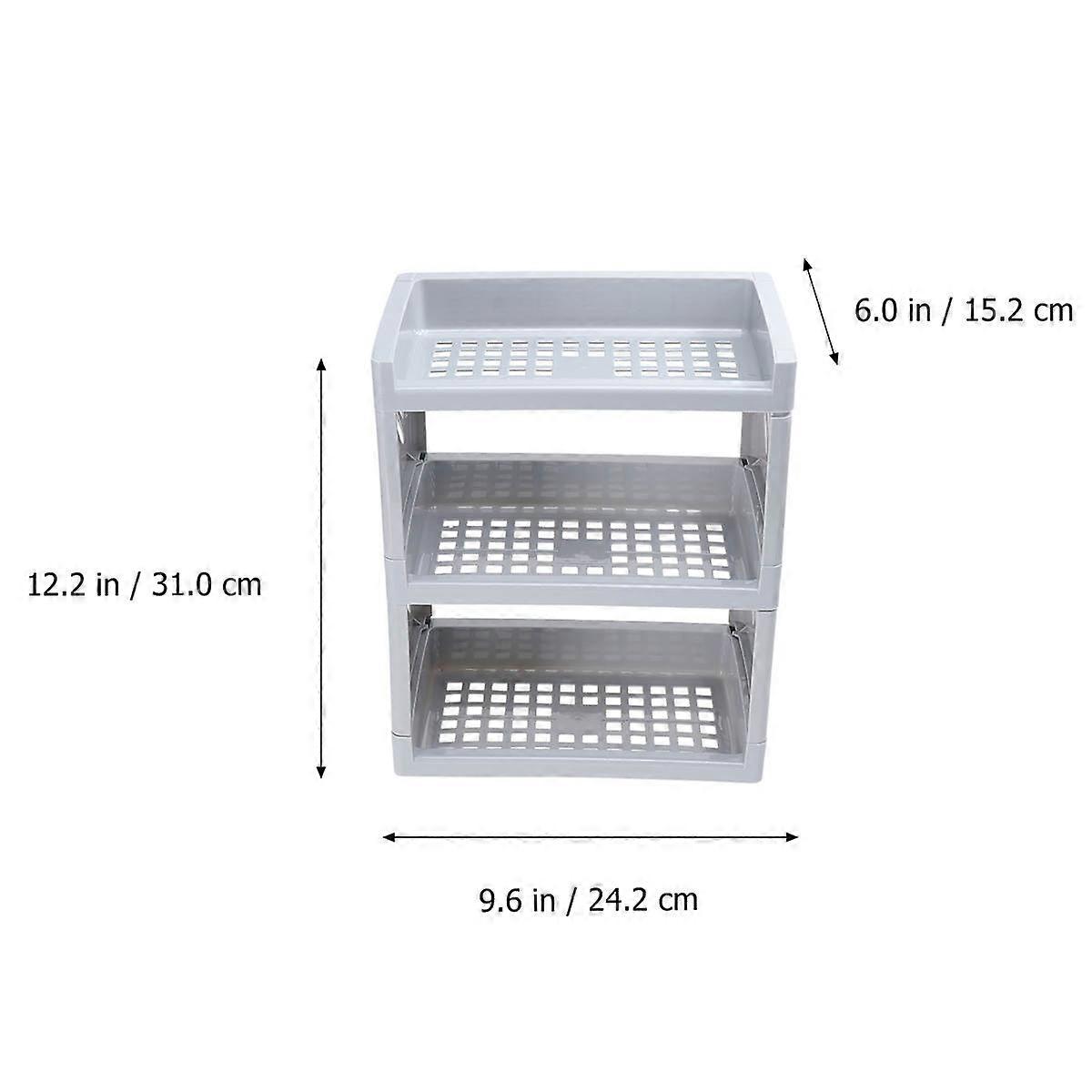 Desktop Organizer Multi-layer Storage Box For Office Use In Green 1Pack