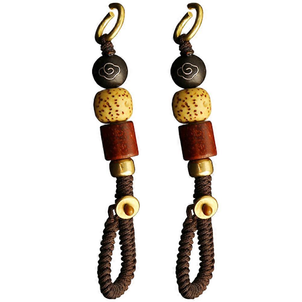 Knotted Rope Charm Copper Charm for Keychain Hanging 4Pcs