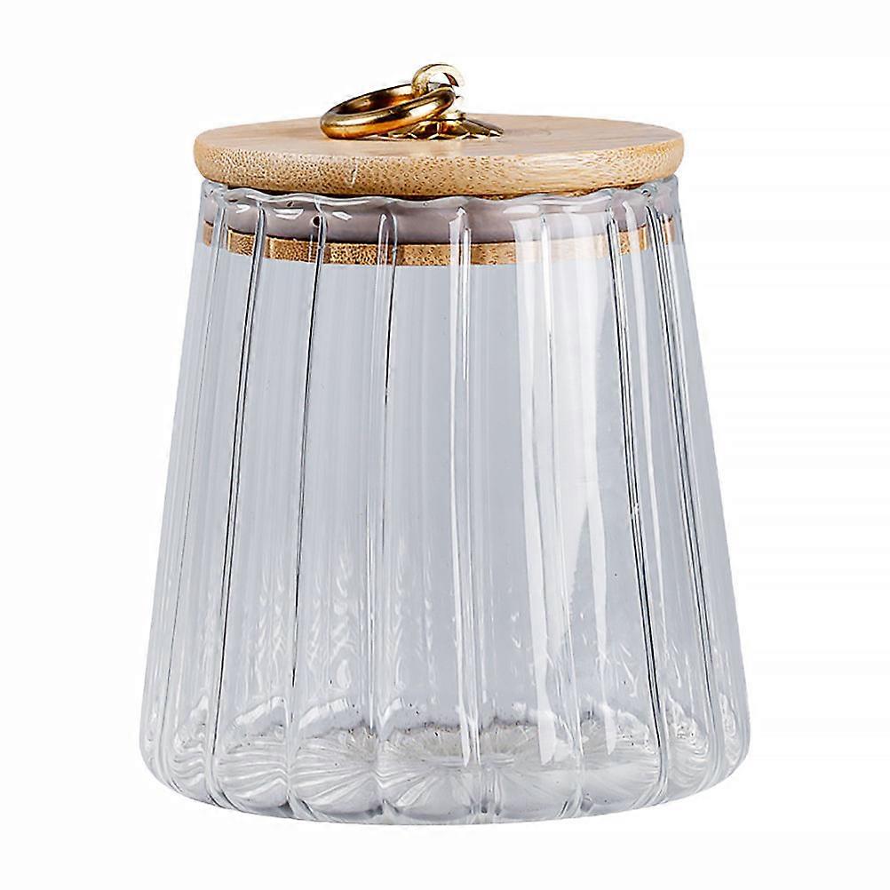 Food Container Storage Jar for Storage Use 2Pcs Transparent Sealed Canisters