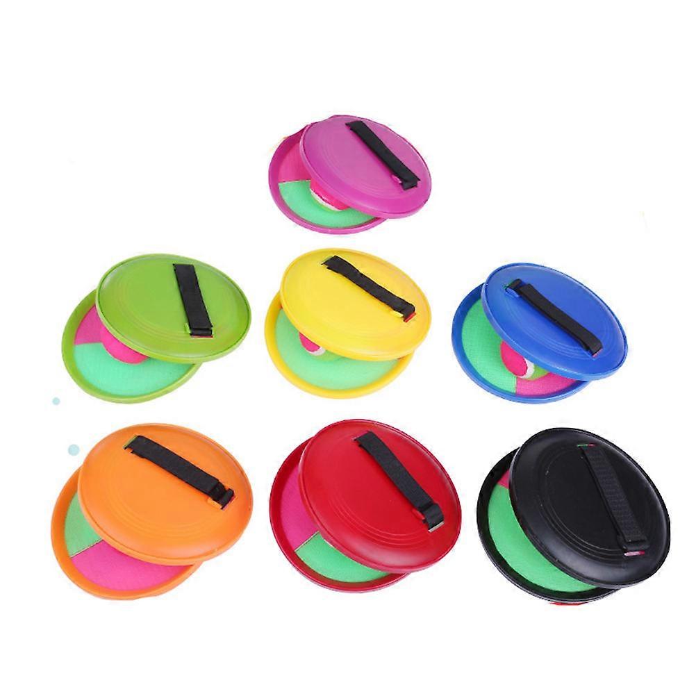 Tennis Toy Ball Paddle Set for Toss Ball Game with 1Set Yellow Catch Boards