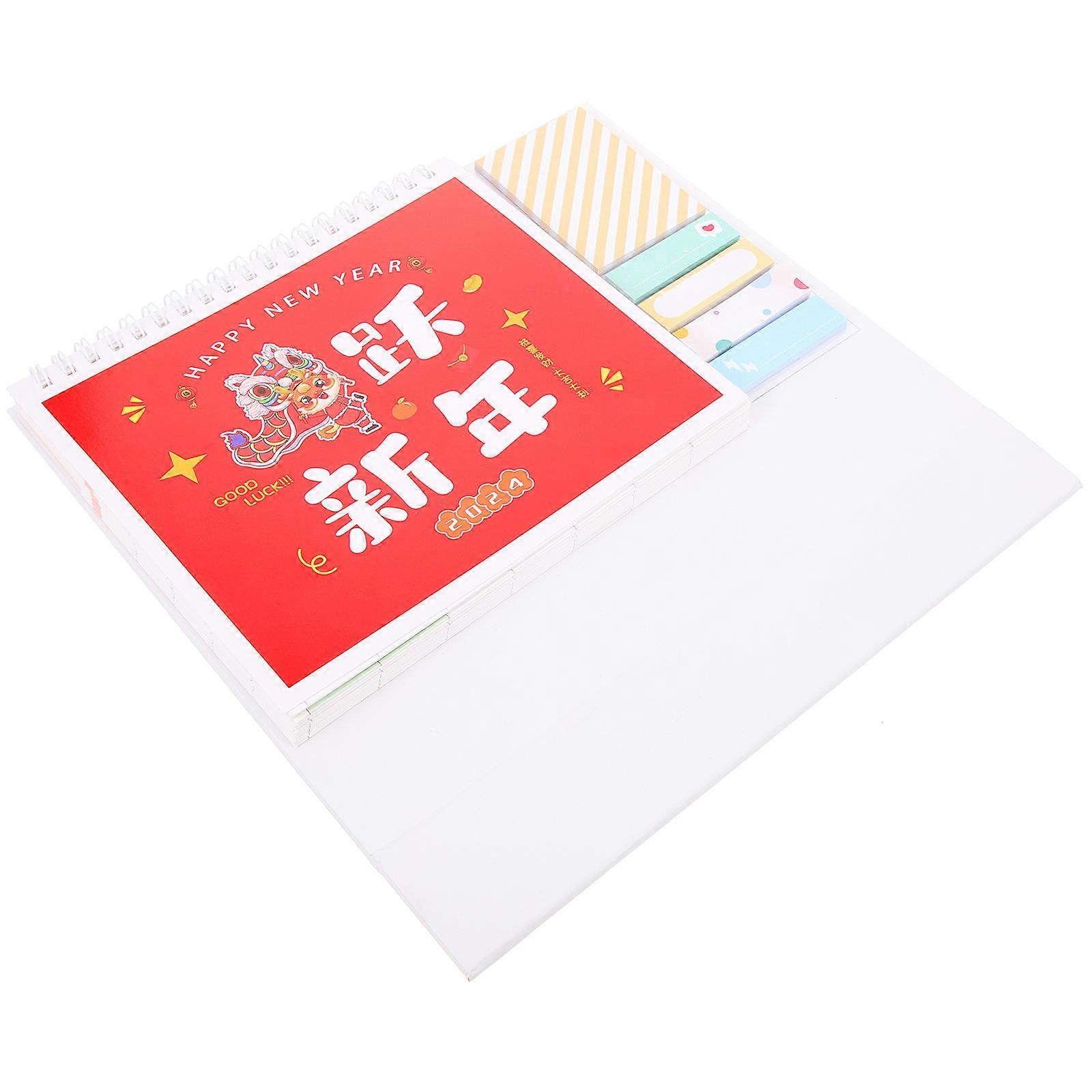 Simple Style Desk Calendar 5Pcs for Efficient Planning 2024