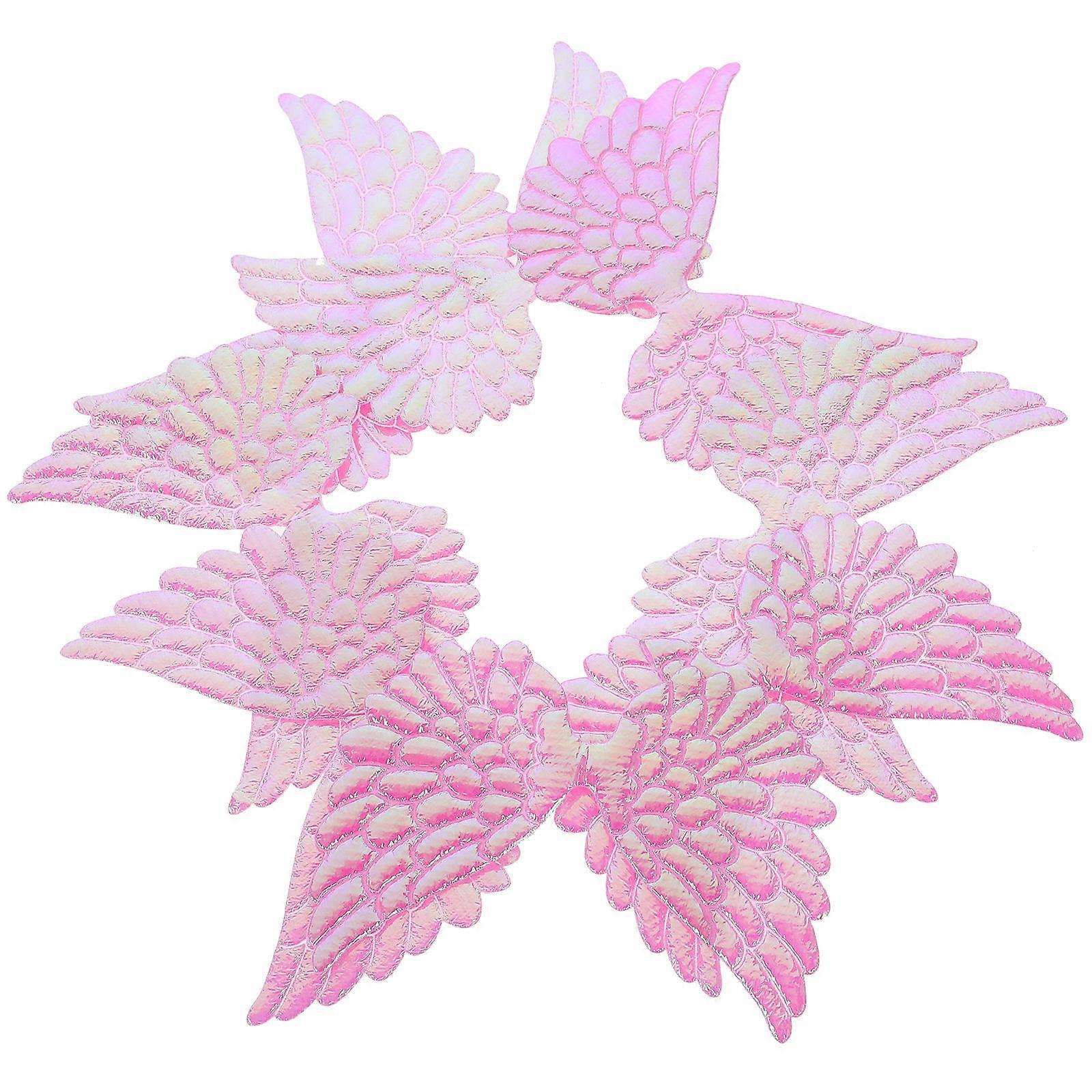 Pink Wing Ornaments for Craft Projects Multi-Use Wings 24Pcs