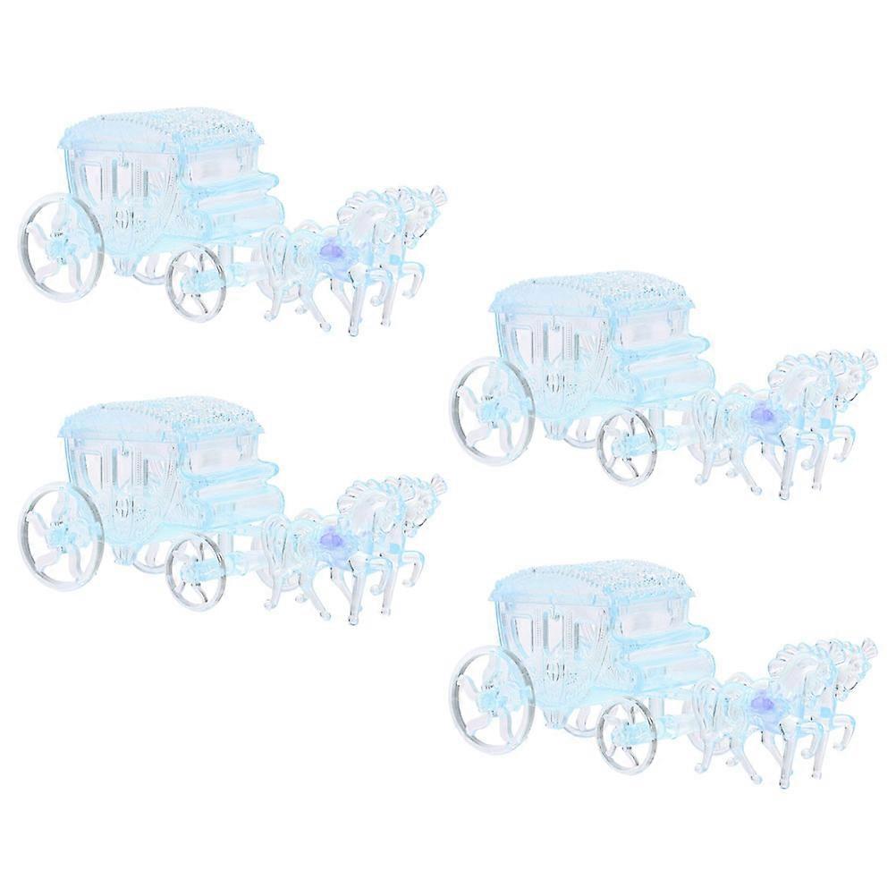 Carriage Candy Box Assorted Color Candy Storage Box for Storage 4Pcs