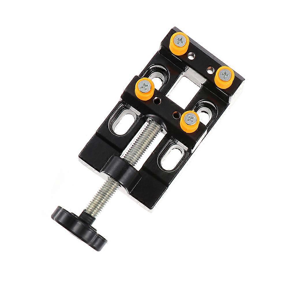 2Pcs Black Drill Press Vise Table Jaw Clamp For Carving Drilling And Hobby Projects Made From Material