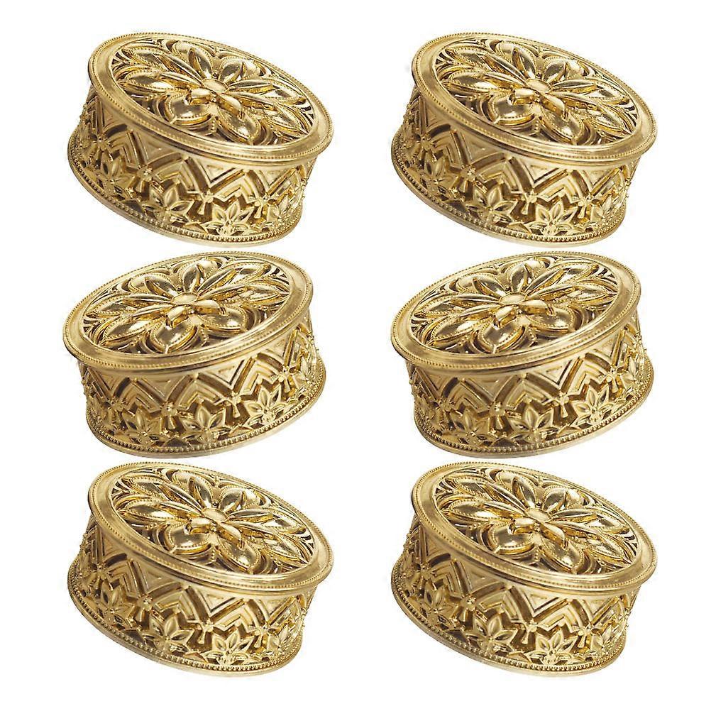 Creative Hollow Box for Storage 24Pcs Golden Wedding Use