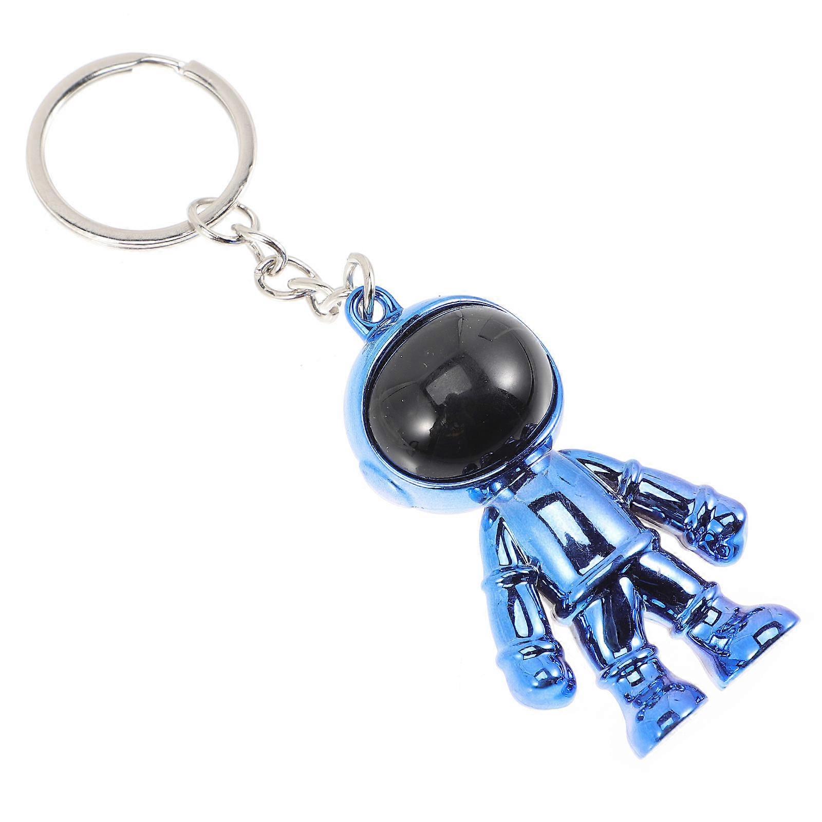 3D Astronaut Keychain For Keys And Purses Featuring Craftsmanship In Blue Color 2Pcs