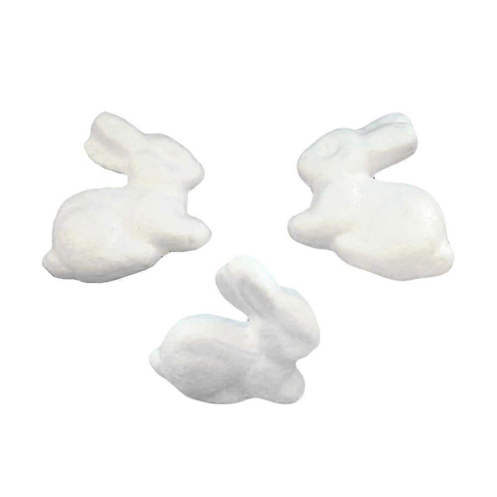 Rabbit Shaped Unadorned Toy Decoration for Crafting Modeling Projects 24Pcs