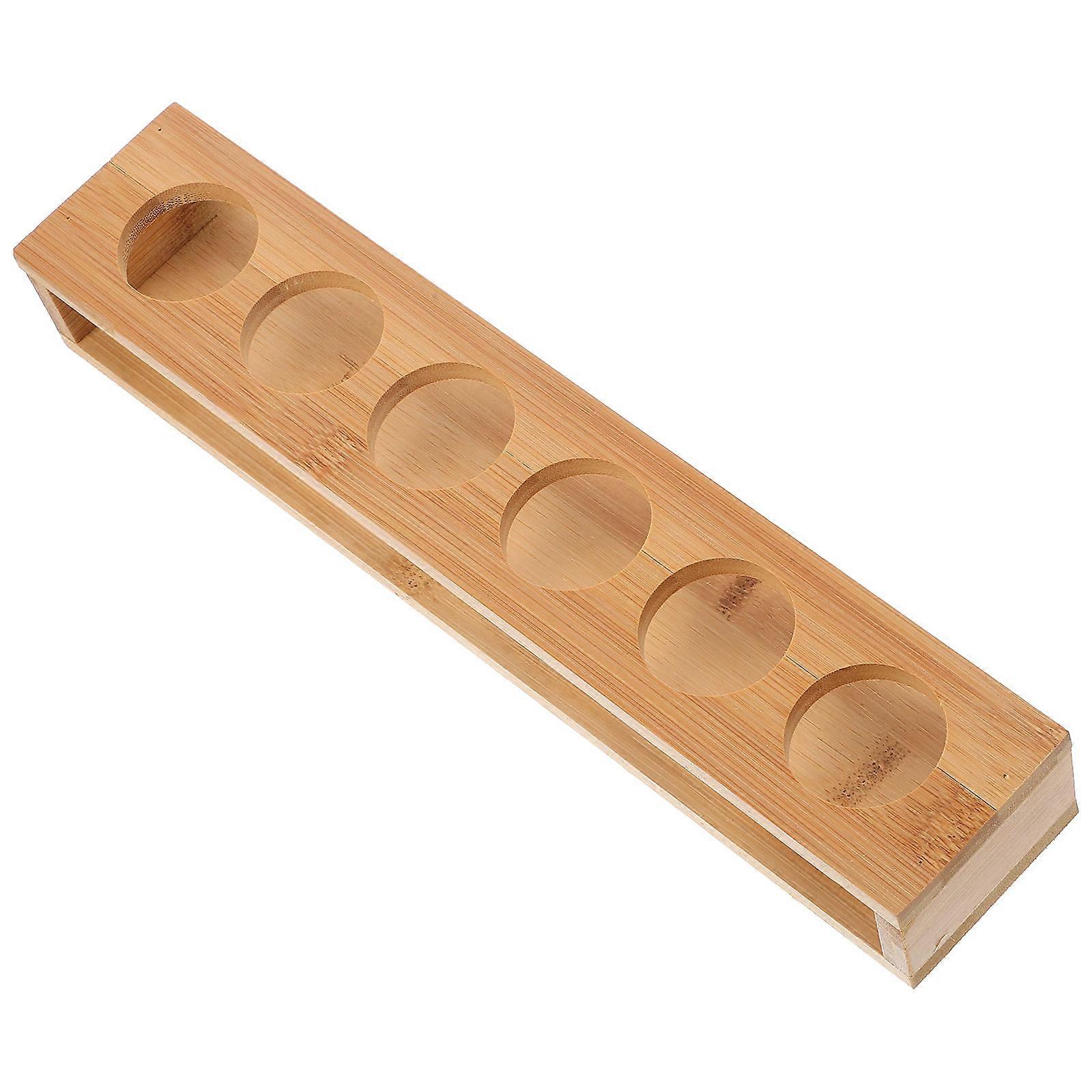 Whiskey Cups Organizer 4Pcs Wooden Drying Rack Perfect For Party Hosts Utilizing In Home Bar Serving