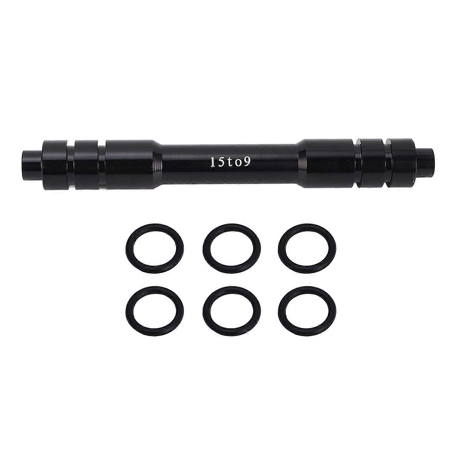 Cycle Wheel Fork Axle 15mm to 9mm Front Thru Axle Quick Release Hub Skewer Adapter for Conversion 110mm/4.33in