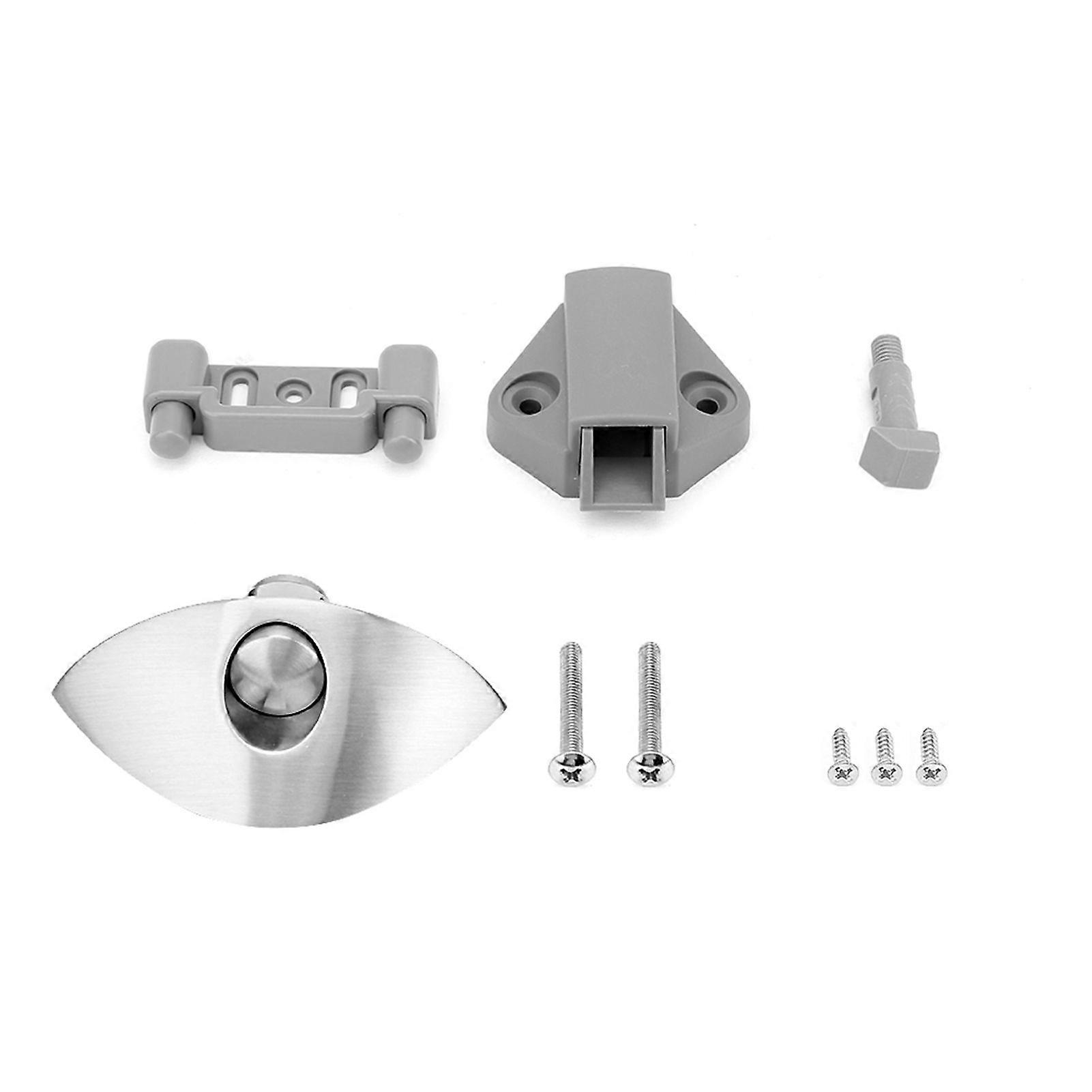 Half Moon Push Button Latch Furniture Handle Caravan Cupboard Cabinet Door Lock