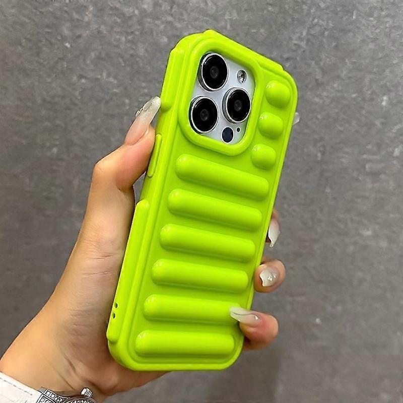 3D Capsule Air Cushion Shockproof Transparent Case For iphone 16 15 14 Plus 13 12 11 Pro Max SE4 Fashion Bright Color Soft Cover