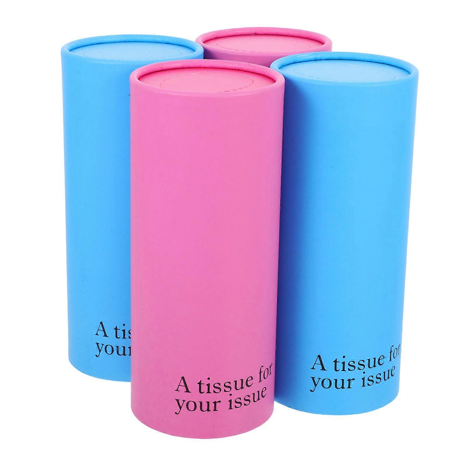 Portable Tissue Box 20 Pcs Cylindrical Tissue Container Perfect For Car Use Office Organization Easy To Refill