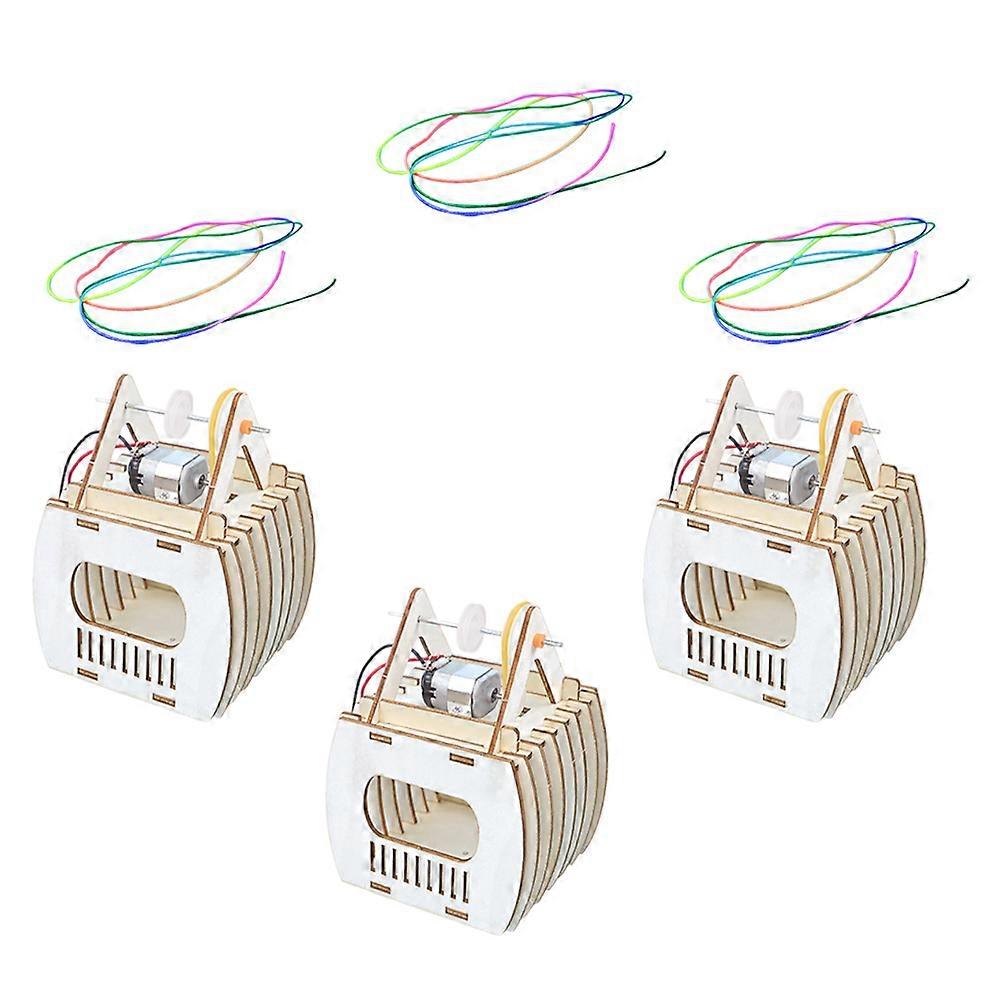 Handmade Model For Kids Mechanical Learning Science Enthusiasts 12.50X9.70X7.80CM Creative Development 3 Sets