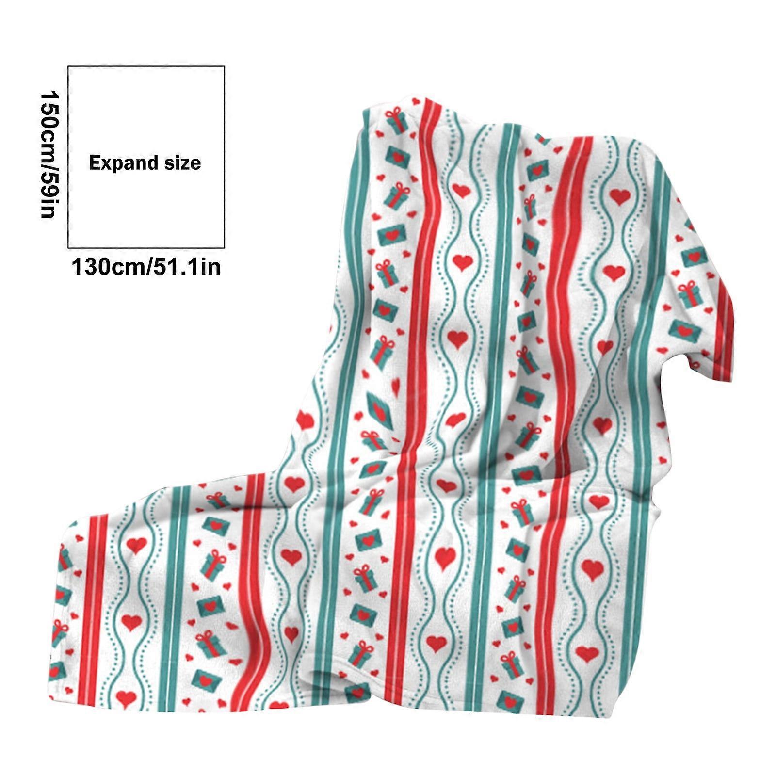 Gnobogi Christmas Flannel Printed Blanket New Office Nap Blanket Fleece Blanket Leg Blanket Warm Sofa Blanket on Clearance