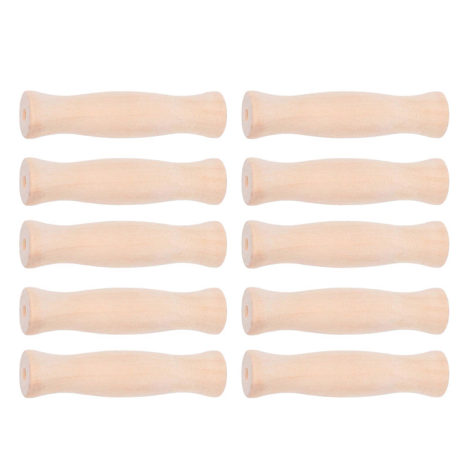 Ergonomic Bucket Handle Wooden Replacement for Comfortable Carrying 30Pcs