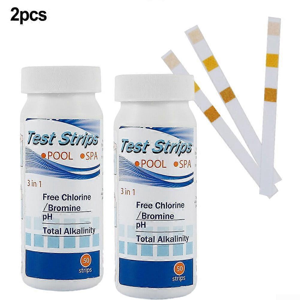 100pcs Dip Strips Swimming Pool SPA Swimming Pool 3 in1 PH Paper