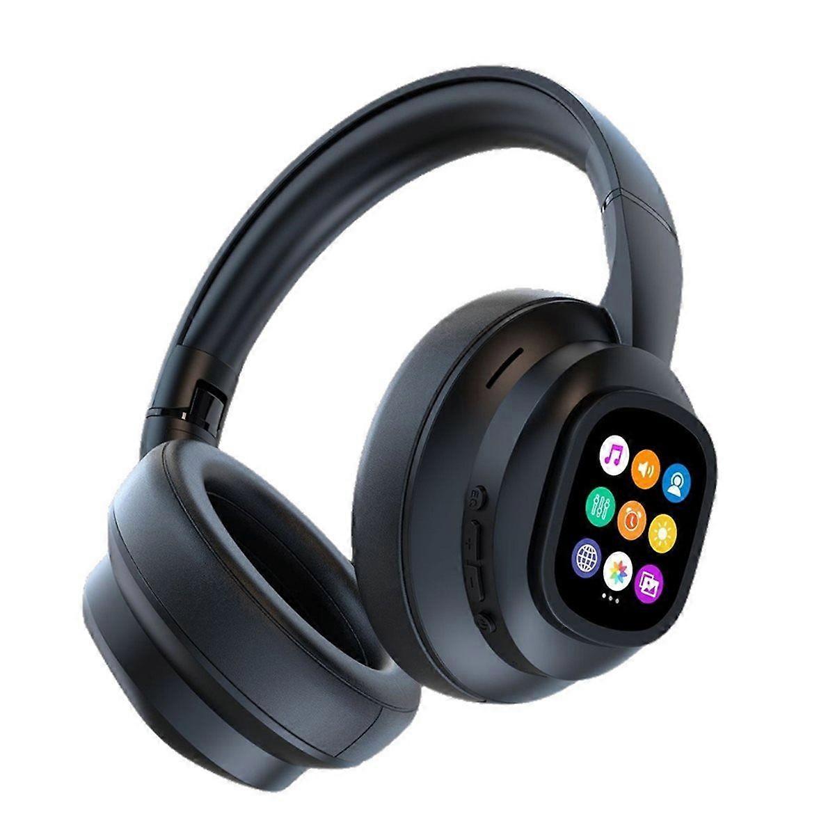 -ANC930Plus Active Noise Cancelling Headphones Hybrid Wireless Headphone with Multi Magnetic Touch Control LED Screen