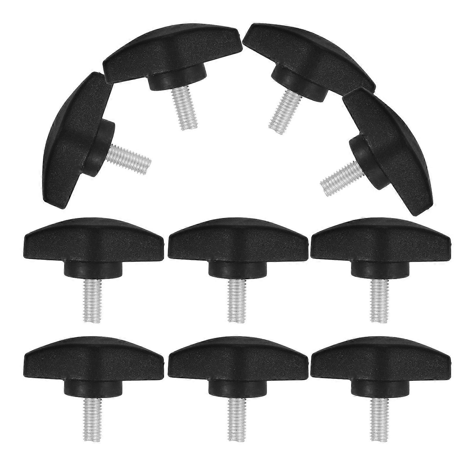 10 Pcs Tee Wing Knobs Thumb Screws Thread Plastic T Knobs Handles Hand Clamping Knobs Grip Thumbscrew For Woodworking Machinery Equipment