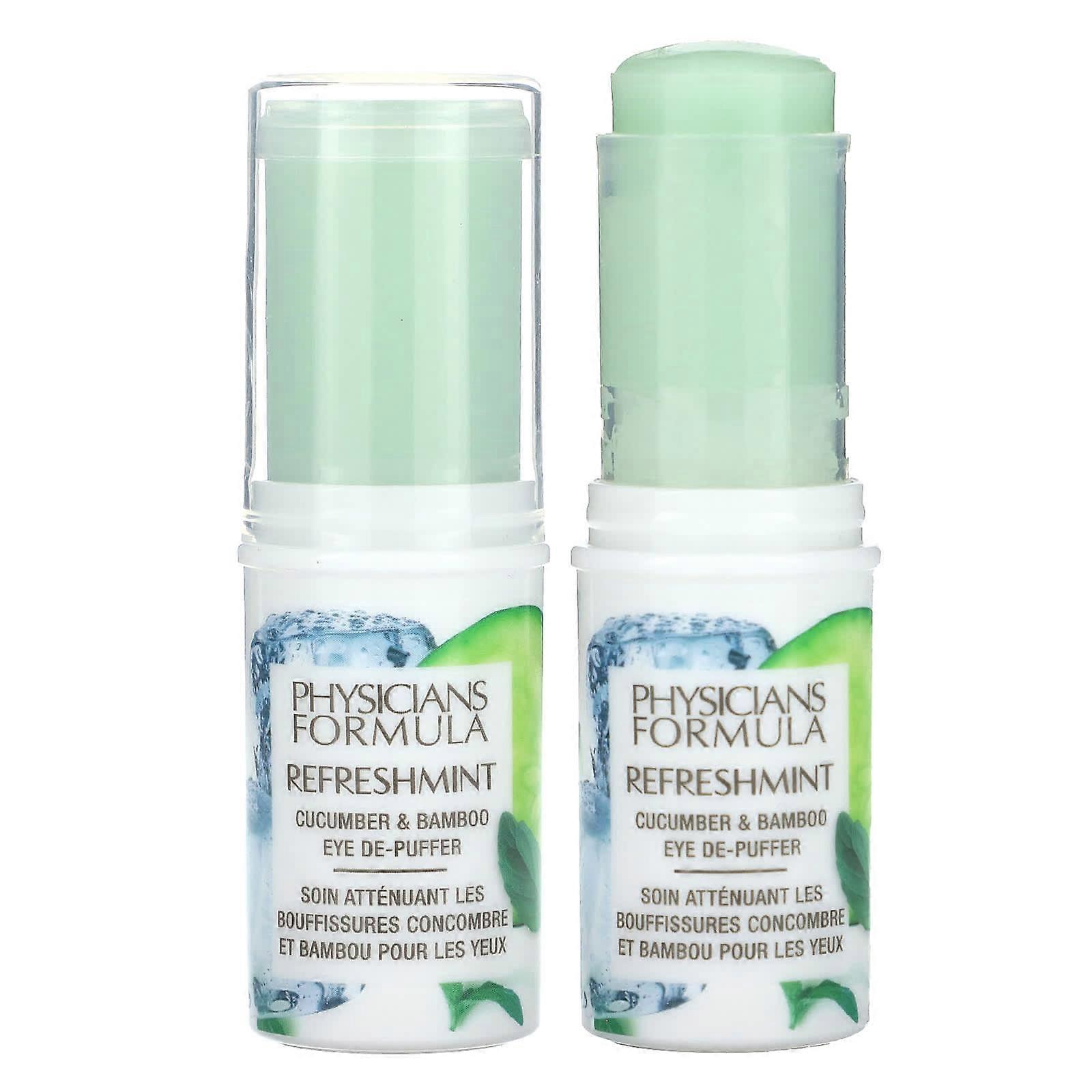 RefreshMint, Cucumber & Bamboo Eye De-Puffer, 0.45 oz (12.8 g)
