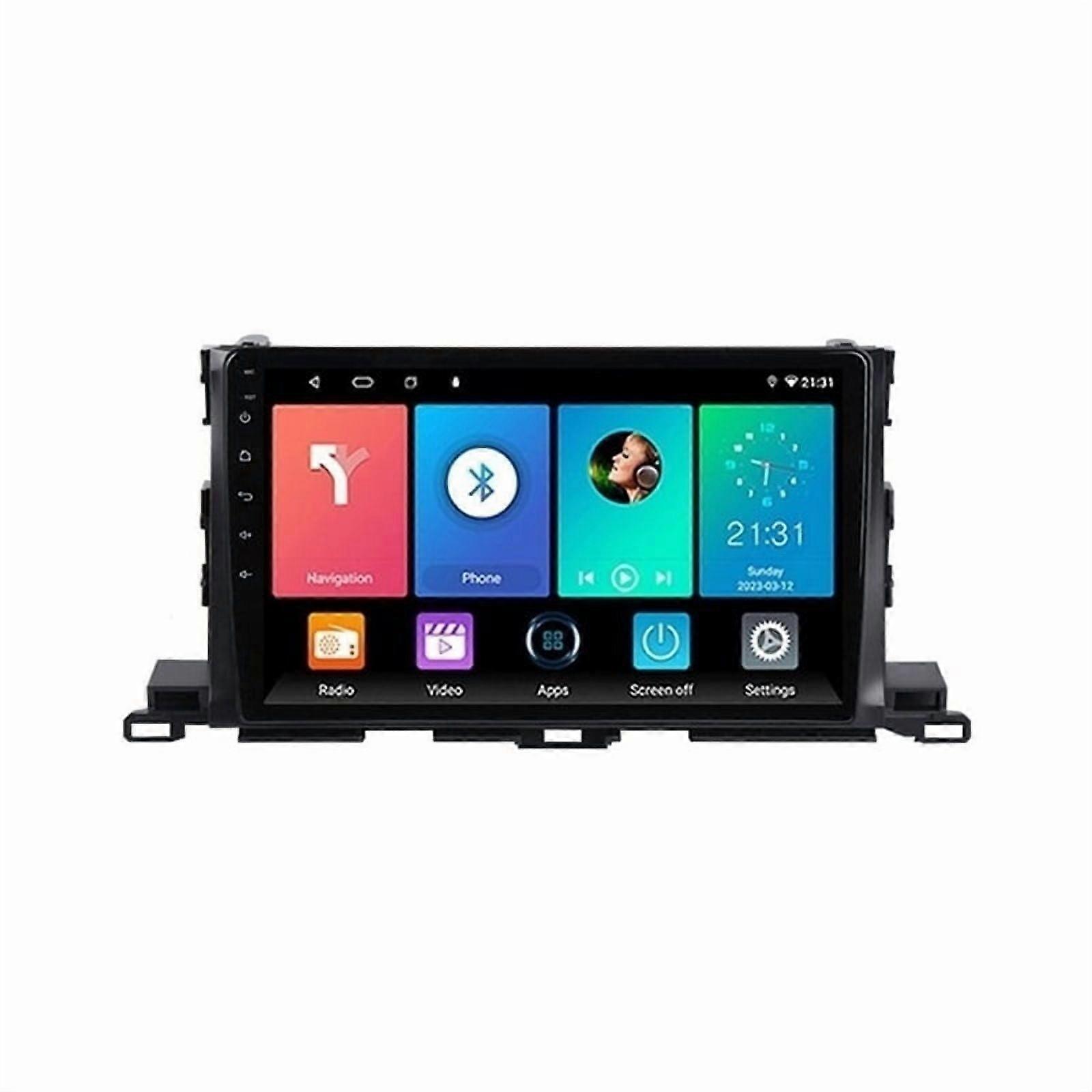Stereo Radio for Toyota Highlander 2014-19 Android Gps Carplay 4+64g