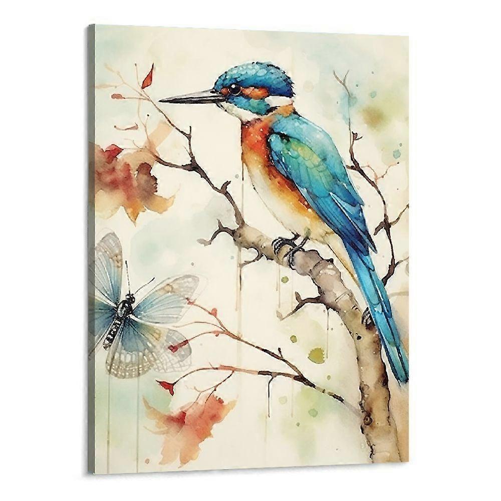 Abstracto Dragonfly Lienzo Arte De Pared, Colorfu-ouyab267