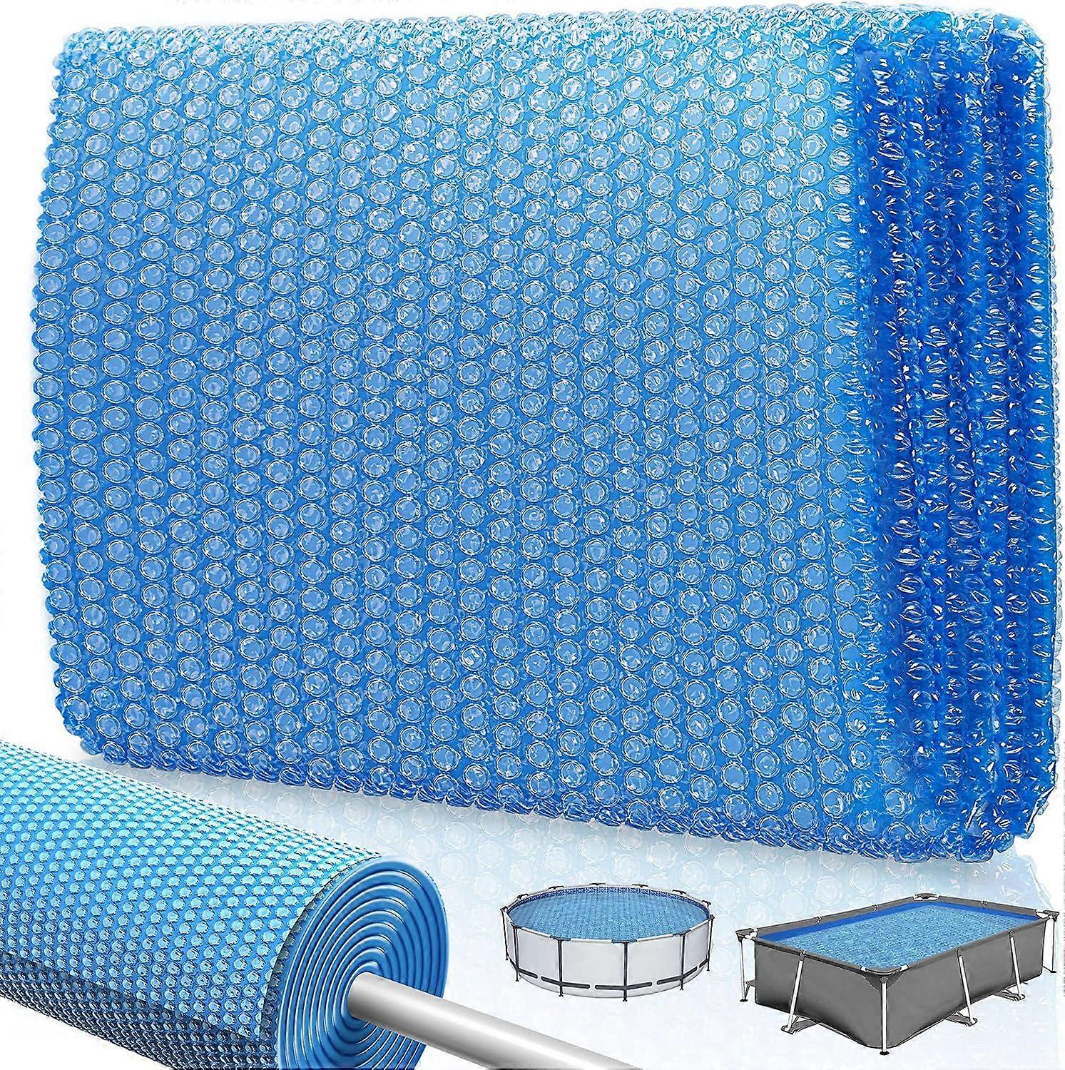 スイミングプールバブルカバー厚さソーラーカバー個別にカット温水スイミングプールヒーター長方形のスイミングプール断熱フィルム1.9 * 2メートル